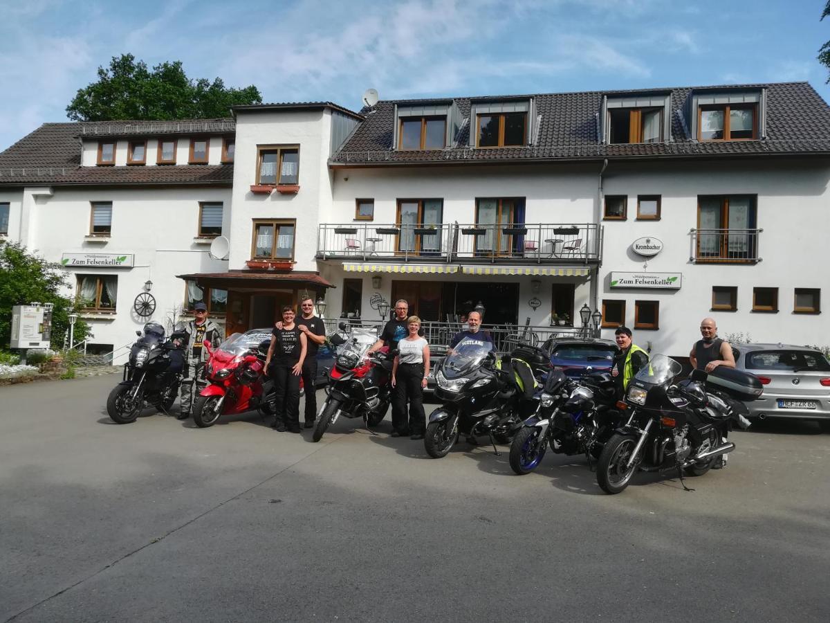 Waldpension Zum Felsenkeller Lichtenfels-Sachsenberg Dış mekan fotoğraf